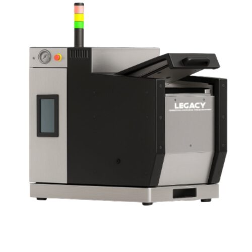 Industrial hot melt adhesive melter unit for packaging and production lines