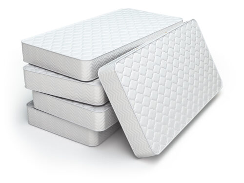 Comfortable mattress with a supportive design and luxurious fabric cover, offering a restful sleep surface