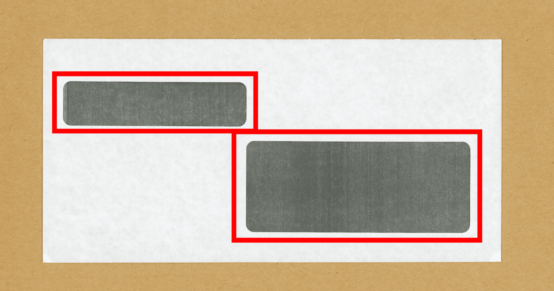 Image of window patch adhesive, available from BC Adhesives for attaching transparent envelope windows.